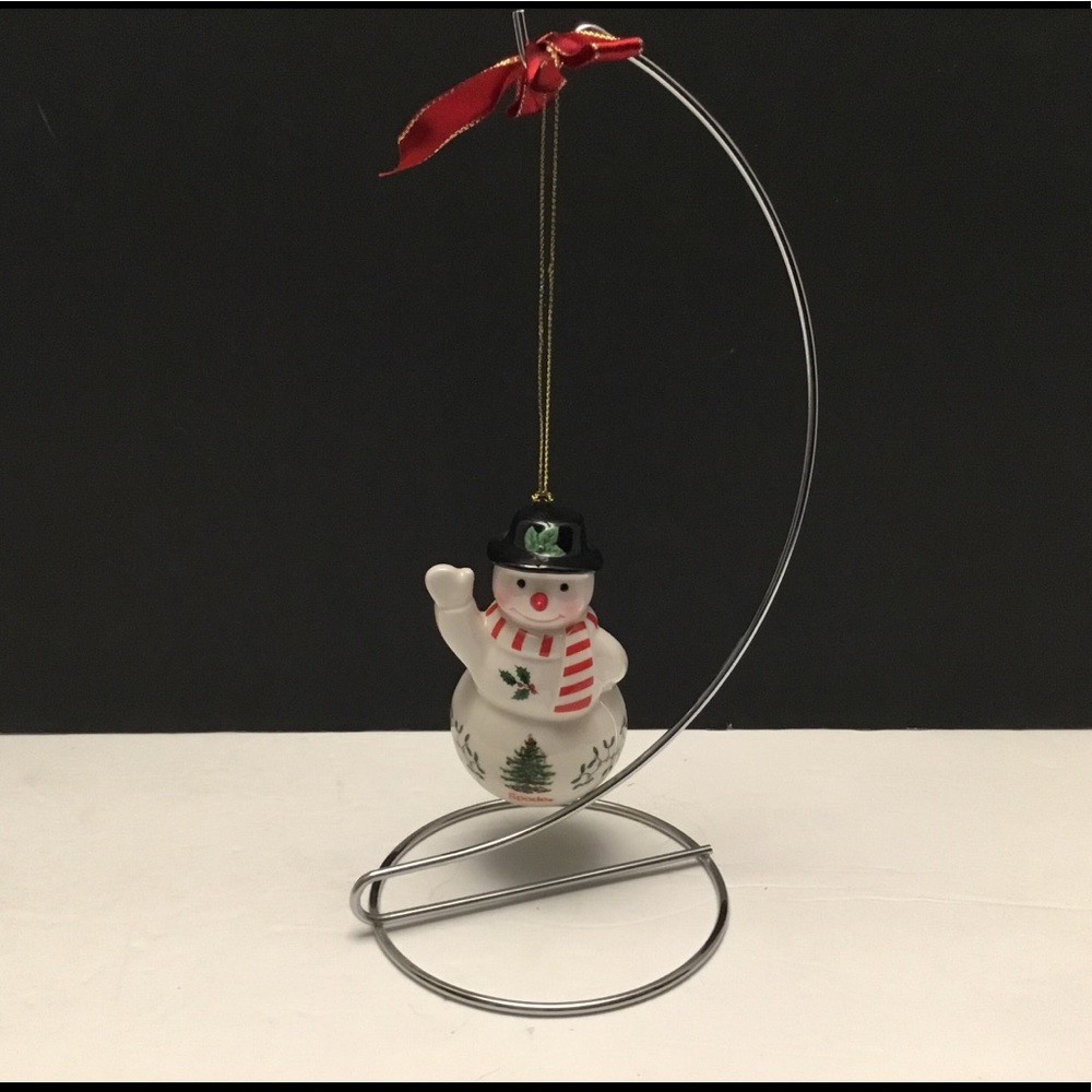 Spode snowman Christmas tree ornament
